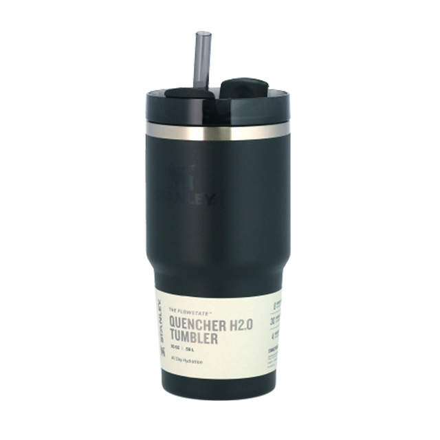 STANLEY スタンレー The Quencher H2.O FlowState Tumbler 真空 スリムクエンチャー ブラック 0.6L 20oz