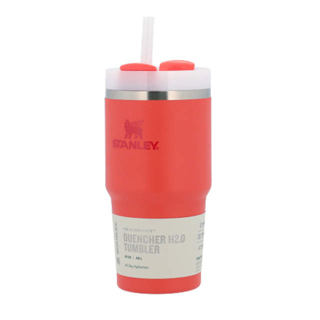 STANLEY スタンレー The Quencher H2.O FlowState Tumbler 真空 スリムクエンチャー ホットコーラル 0.6L 20oz
