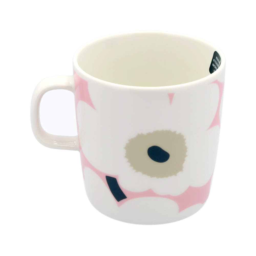 Marimekko マリメッコ Unikko ウニッコ マグ マグカップ 400ml オフホワイト×ピンク×サンド×チャコール