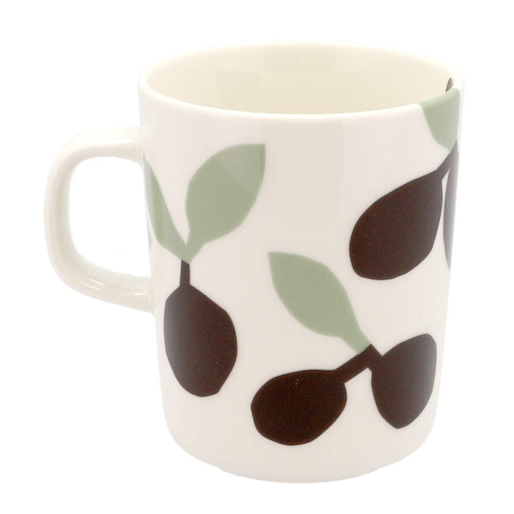 Marimekko マリメッコ Omppo オンッポ マグ マグカップ 250ml ホワイト×セージ×ブラックブラウン