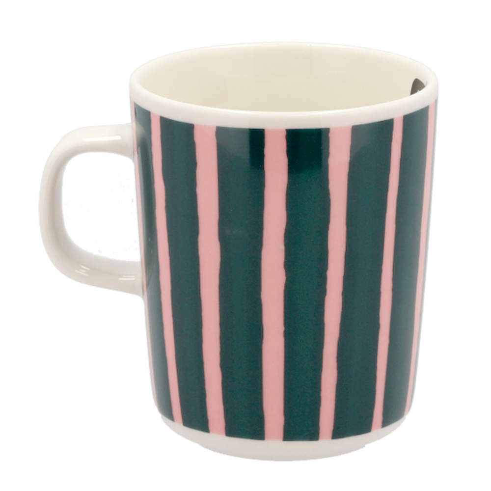Marimekko マリメッコ Piccolo ピッコロ マグ マグカップ 250ml ピンク×ダークグリーン