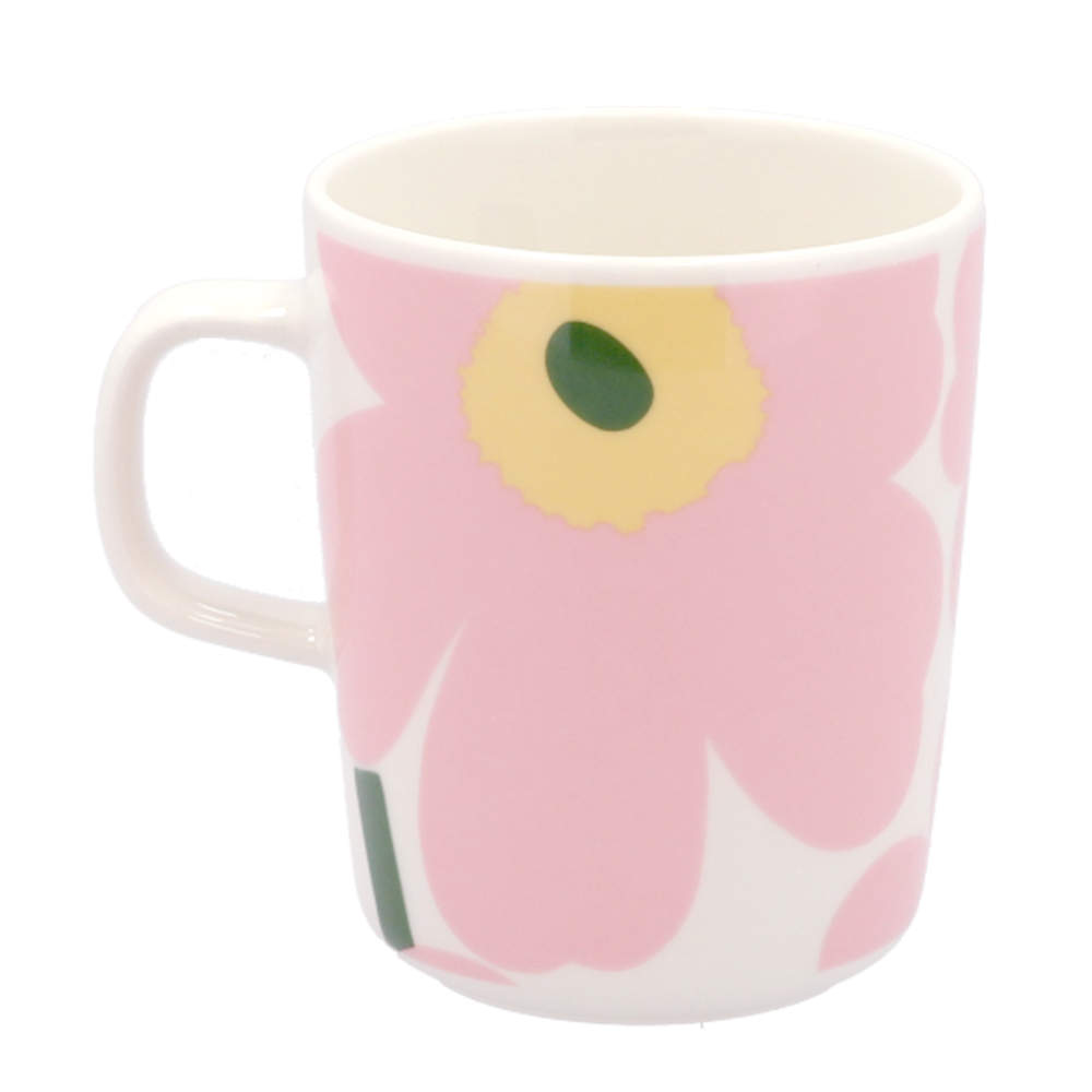 Marimekko マリメッコ Unikko ウニッコ マグ マグカップ 250ml ピンク×ライトイエロー