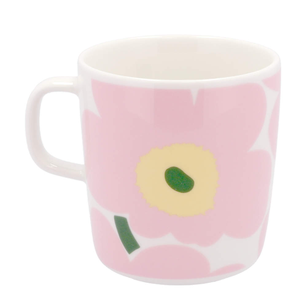 Marimekko マリメッコ Unikko ウニッコ マグ マグカップ 400ml ピンク×ライトイエロー