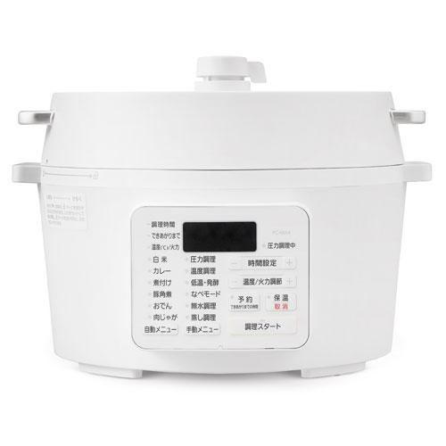 アイリスオーヤマ 電気圧力鍋 4.0L ホワイト PC-MA4-W