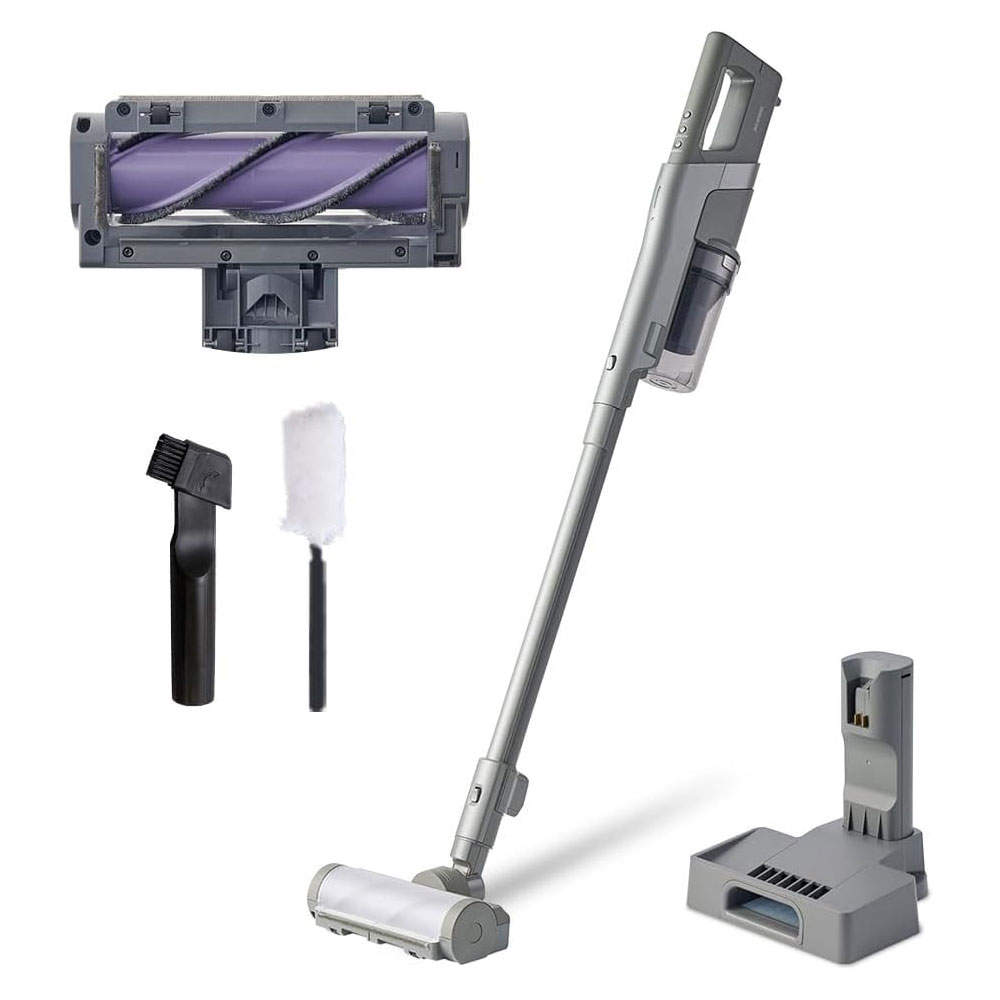 アイリスオーヤマ 掃除機 充電式サイクロンスティッククリーナー SUUZE グレー SCD-210P-H