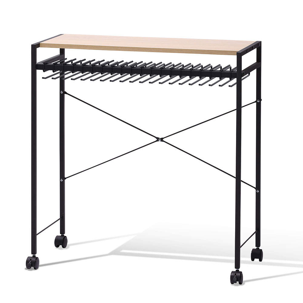 アイリスオーヤマ スラックスハンガー ナチュラル/ブラック HSH-20