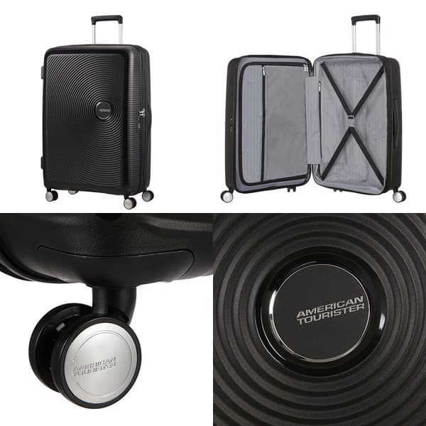 Samsonite スーツケース American Tourister Soundbox アメリカンツーリスター サウンドボックス EXP 77cm バスブラック 88474-1027/32G-003【他商品と同時購入不可】
