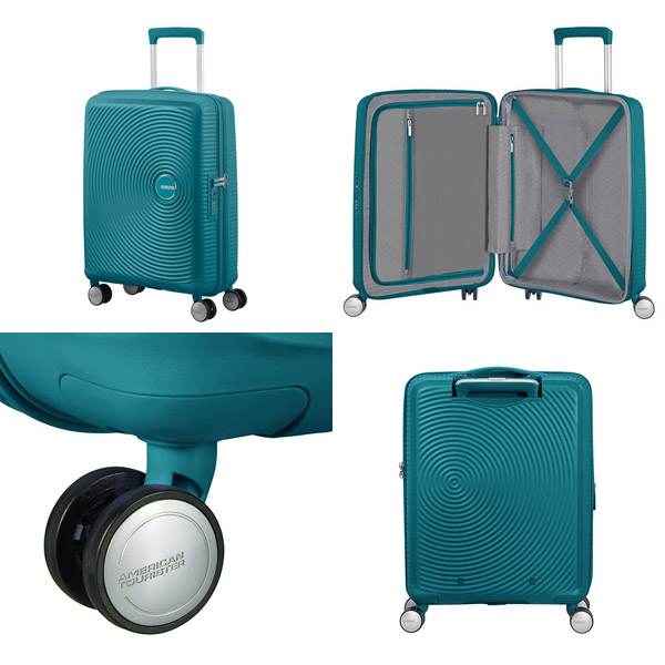 Samsonite スーツケース American Tourister Soundbox アメリカンツーリスター サウンドボックス EXP 55cm  ジェイドグリーン 88472-1457