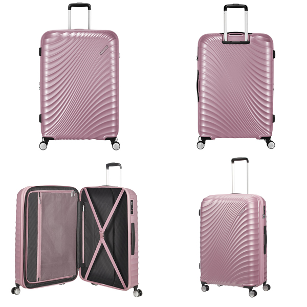 よろずやマルシェ本店 Samsonite スーツケース American Tourister Jetglam アメリカンツーリスター ジェットグラム 77cm Exp メタリックピンク 2777 他商品と同時購入不可 ファッション 食品 日用品から百均まで個人向け通販