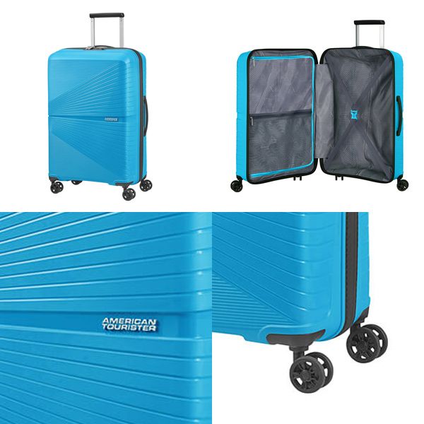 Samsonite スーツケース American Tourister AIRCONIC アメリカンツーリスター エアーコニック 67cm スポーティブルー