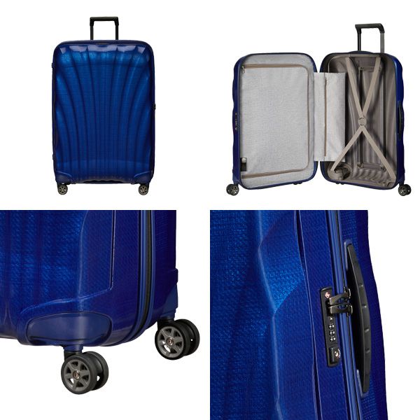 Samsonite スーツケース C-LITE Spinner シーライト スピナー 81cm ディープブルー 122862-1277【他商品と同時購入不可】
