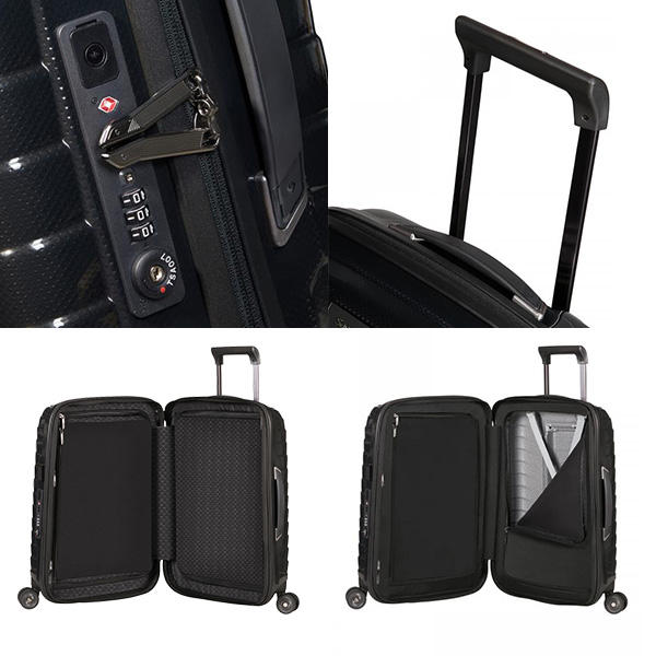 Samsonite スーツケース PROXIS SPINNER プロクシス スピナー 55×40×20cm EXP ブラック 126035-1041