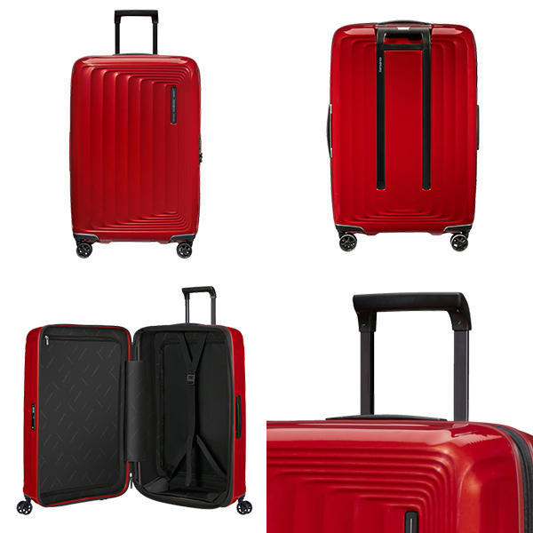 Samsonite スーツケース Nuon Spinner ヌオン スピナー 69cm EXP メタリックレッド 134400-1544