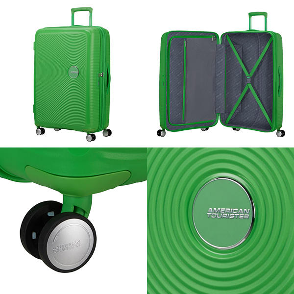 Samsonite スーツケース American Tourister Soundbox アメリカンツーリスター サウンドボックス 77cm EXP グラスグリーン 88474-1385【他商品と同時購入不可】