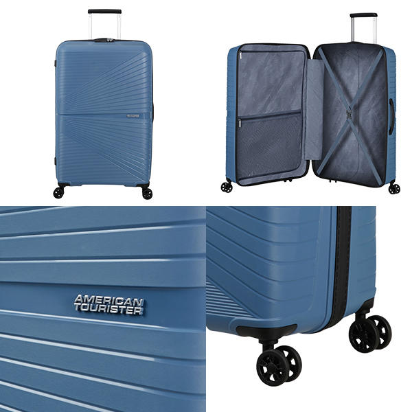 Samsonite スーツケース American Tourister AIRCONIC アメリカンツーリスター エアーコニック 77cm コロネットブルー 128188-A283【他商品と同時購入不可】