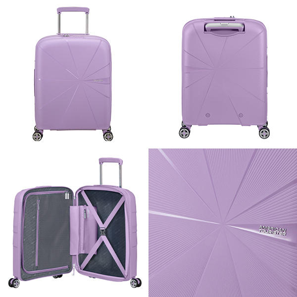 Samsonite スーツケース American Tourister STARVIBE Spinner アメリカンツーリスター スターバイブ スピナー 55cm EXP デジタルラベンダー 146370-A035