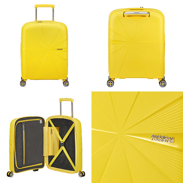 Samsonite スーツケース American Tourister STARVIBE Spinner アメリカンツーリスター スターバイブ スピナー 55cm EXP エレクトリックレモン 146370-A031