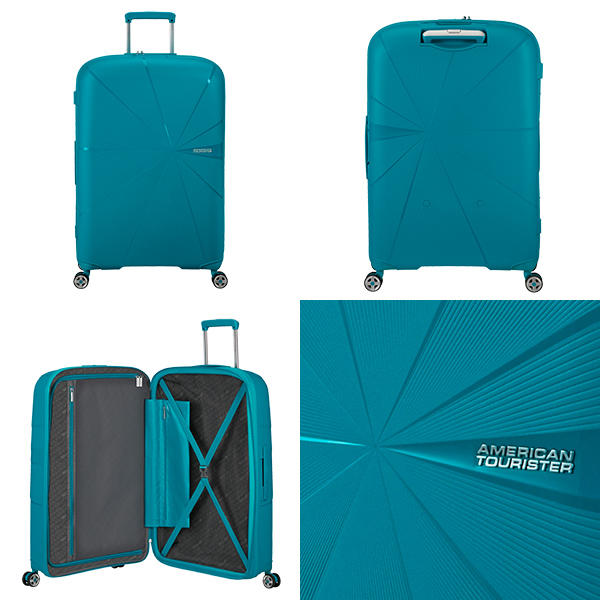 Samsonite スーツケース American Tourister STARVIBE Spinner アメリカンツーリスター スターバイブ スピナー 77cm EXP ベルディグリ 146372-A029【他商品と同時購入不可】