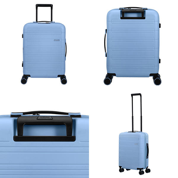 Samsonite スーツケース American Tourister NOVASTREAM Spinner アメリカンツーリスター ノヴァストリーム スピナー 55cm EXP パステルブルー 139275-8365