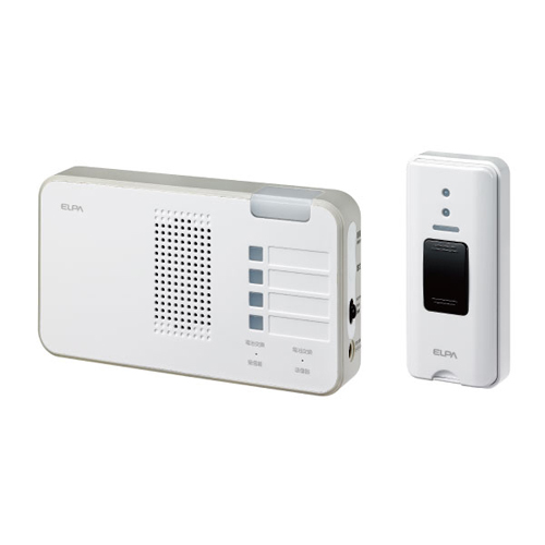 【売切れ御免】ELPA ワイヤレスチャイム ランプ付き受信器 押ボタンセット (受信器・送信器) EWS-S5230