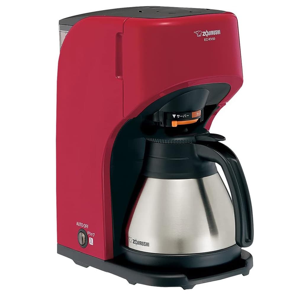 売切れ御免 象印マホービン コーヒーメーカー 珈琲通 5杯用 レッド EC-KV50-RA