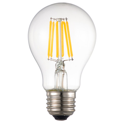 オーム電機 LED電球 フィラメントタイプ クリア E26 60形相当 電球色 LDA6L/D C6