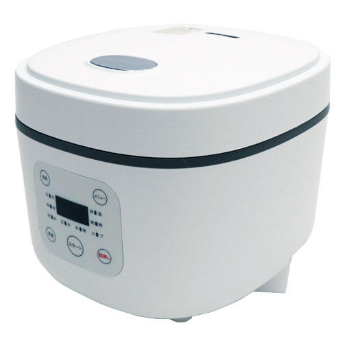 HIRO 炊飯器 コンパクトライスクッカー 3合炊き ホワイト HK-CRC03WH