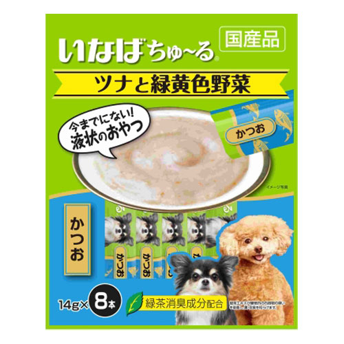 いなば 犬用ちゅ る ツナと緑黄色野菜 かつお入り 14g 8本 16個 Tds 14 日用品 生活雑貨 オフィス 現場用品の通販キラット Kilat