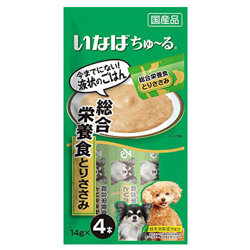 いなば 犬用ちゅ～る 総合栄養食とりささみ (14g×4本)×6個 D-105