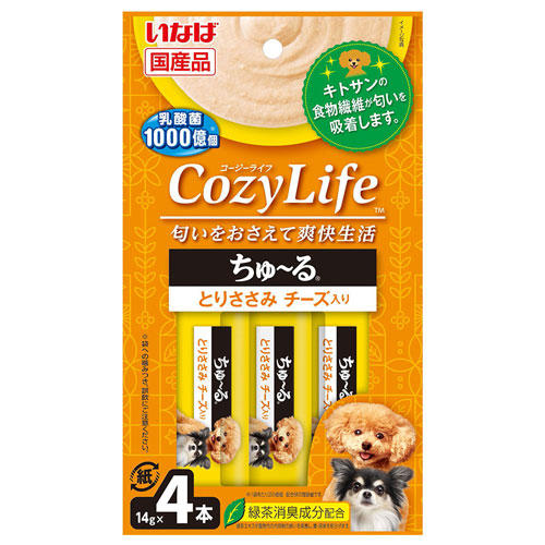 いなば CozyLife ちゅ～る とりささみ チーズ入り (14g×4本入)×48個 DS-373