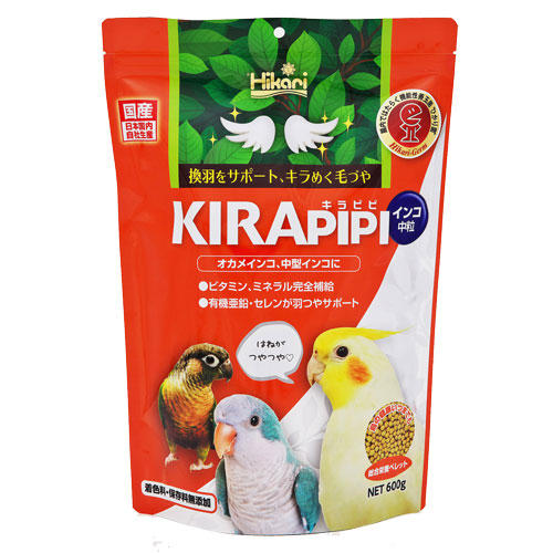 キョーリン キラピピ インコ 中粒 600g×3個