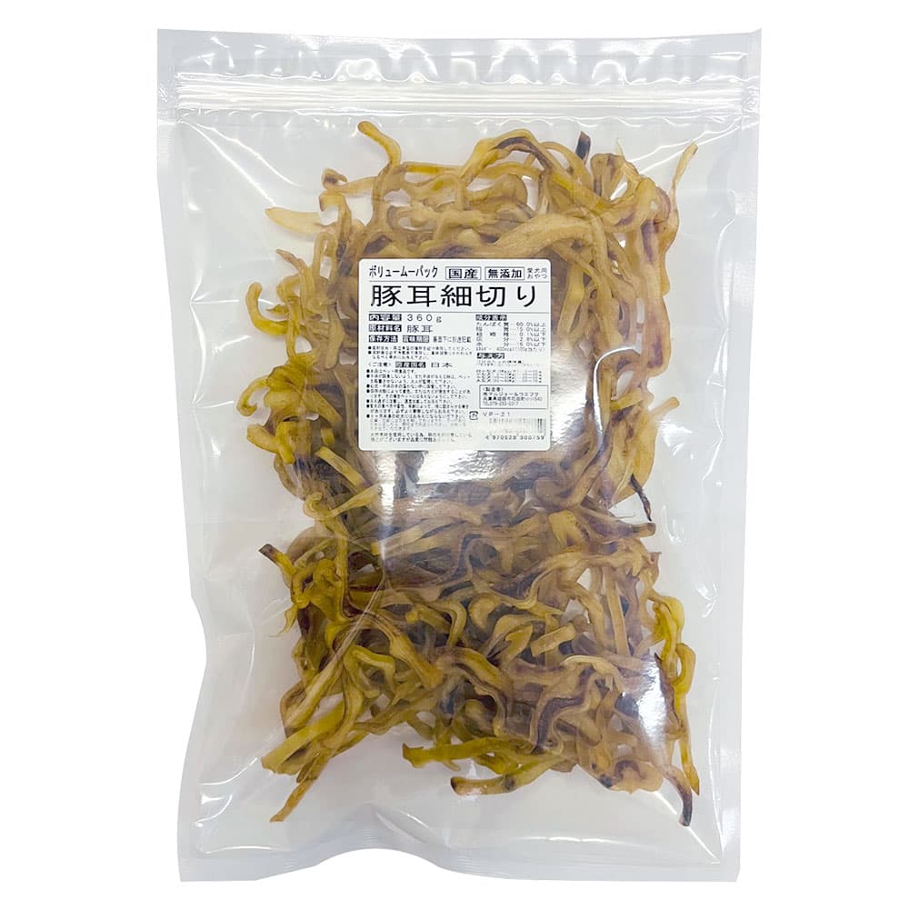 マルジョー＆ウエフク ボリュームパック 豚耳細切り 360g