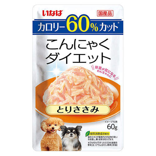 【お1人様1セット限り】【ポイント10倍】【送料弊社負担】【ゆうパケット配送】いなば こんにゃくダイエット とりささみ 60g×6個【他商品と同時購入不可】