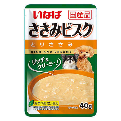 【お1人様1セット限り】【ポイント10倍】【送料弊社負担】【ゆうパケット配送】いなば ささみビスク とりささみ 40g×6個【他商品と同時購入不可】