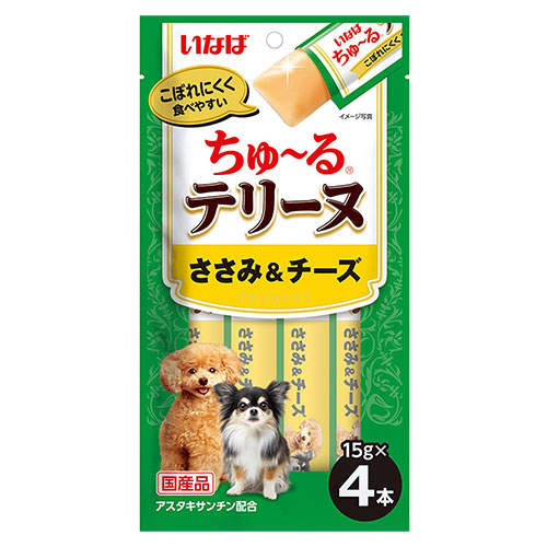 【ポイント15倍】【お1人様1セット限り】【送料弊社負担】【ゆうパケット配送】いなば ちゅ~る テリーヌ ささみ&チーズ 4本×6個【他商品と同時購入不可】