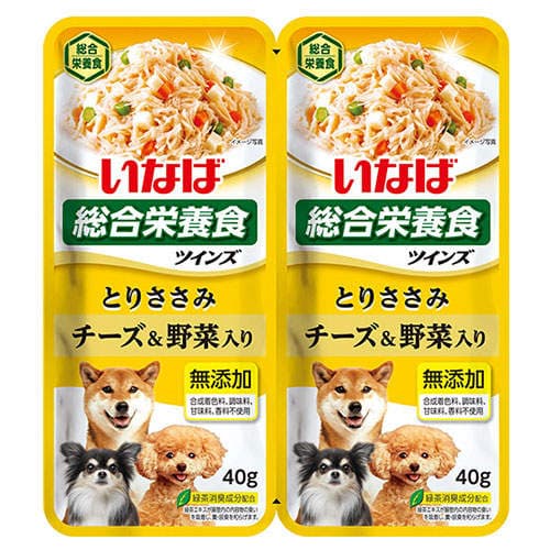 【お1人様1セット限り】【ポイント10倍】いなば ツインズ とりささみ チーズ&野菜入り 80g(40g×2)×8個 TW-08【他商品と同時購入不可】