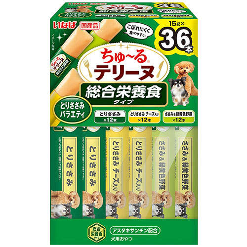『ポイント15倍』いなば ちゅ～る テリーヌ 総合栄養食 とりささみバラエティ 36本入 8個 DS-492