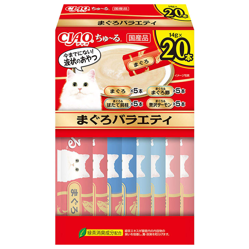いなば ちゅ～る まぐろバラエティ ボックス 20本入 16個