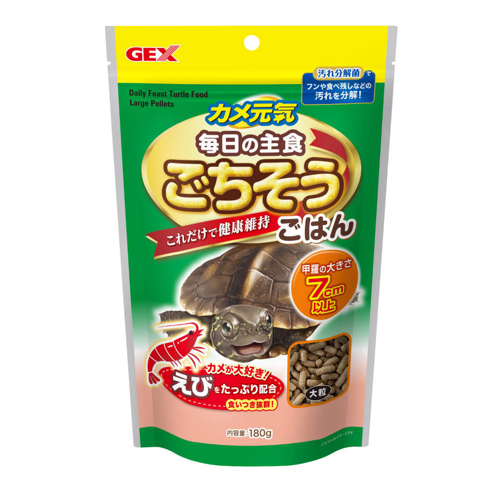 ジェックス カメ元気 ごちそうごはん 大粒 180g 36個