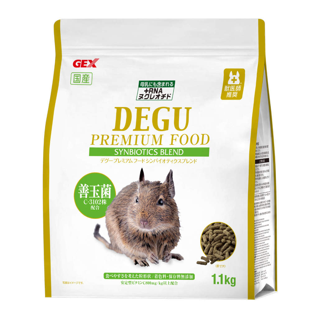 ジェックス デグー プレミアムフード シンバイオティクスブレンド 1.1kg 2個