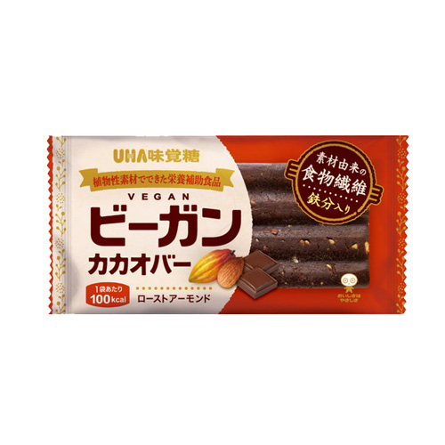 UHA味覚糖 ビーガンカカオバー ローストアーモンド 23.4g×10個