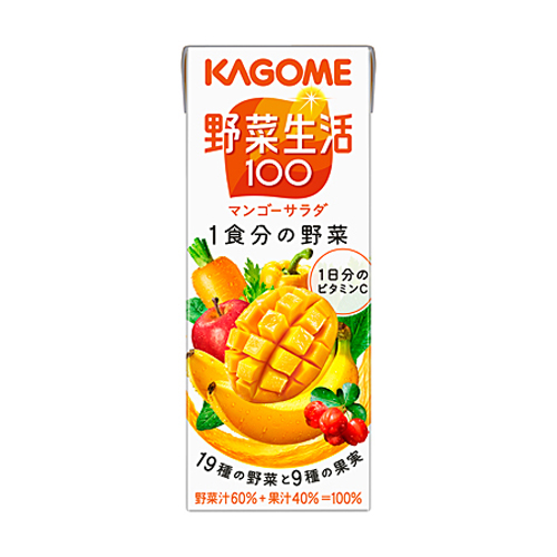 カゴメ 野菜生活100 マンゴーサラダ 200ml×24本