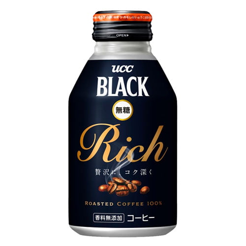 UCC BLACK無糖 RICH リキャップ缶 275g×24缶