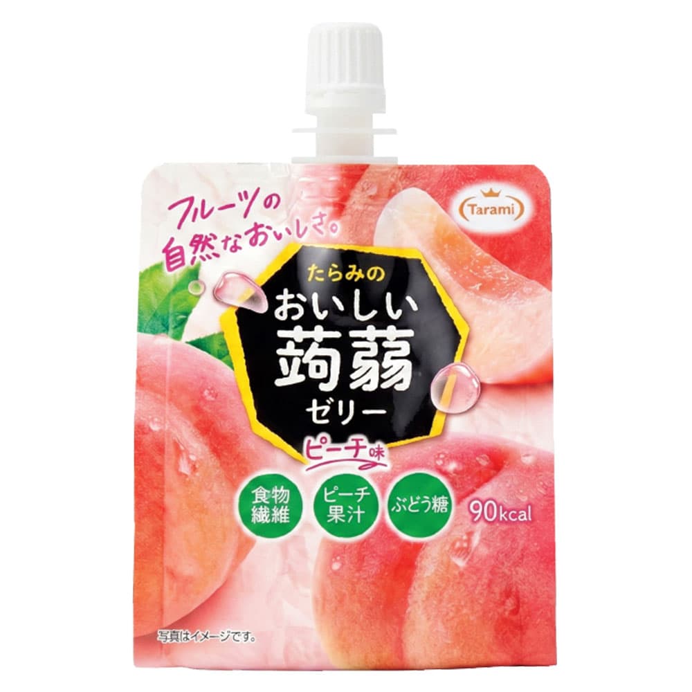 たらみ おいしい蒟蒻ゼリー ピーチ味 150g 6個