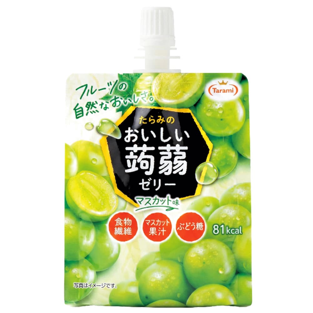 たらみ おいしい蒟蒻ゼリー マスカット味 150g 6個