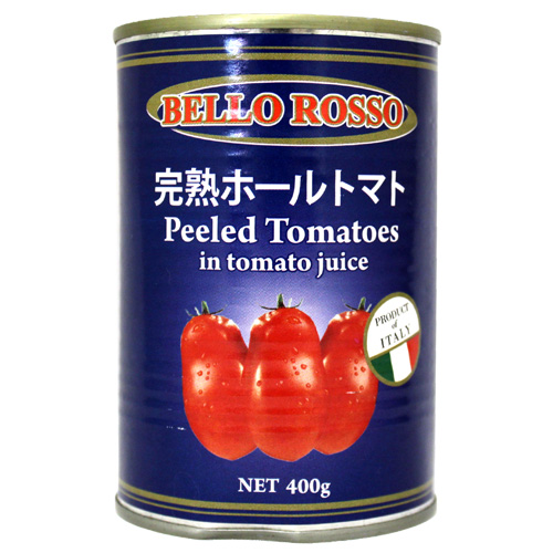 PEELED TOMATOES ホールトマト缶 400g 10缶