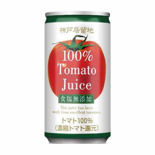 富永貿易 神戸居留地 完熟トマト100％(無塩) 185g×30缶