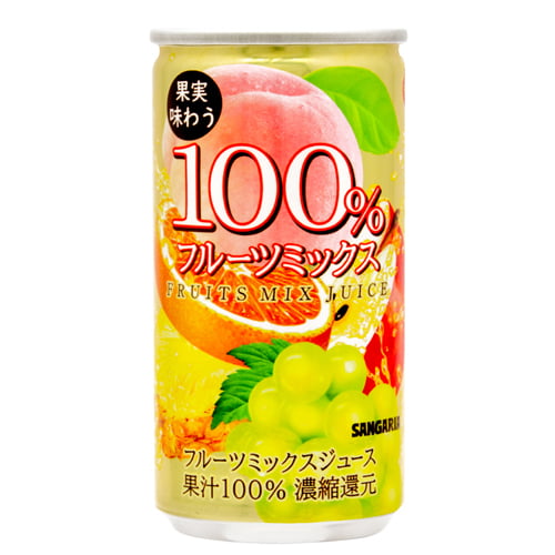 サンガリア 果実味わう 100％フルーツミックス 190g×30缶