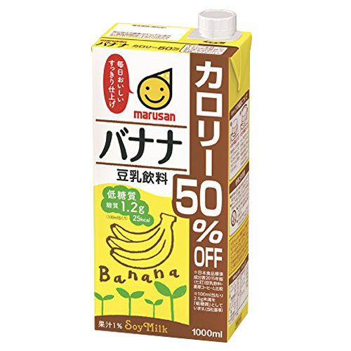 マルサンアイ 豆乳飲料　バナナ　カロリー50％オフ 1000ml 6本