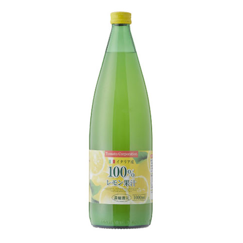 トマトコーポレーション レモン果汁100％ 濃縮還元(イタリア産) 1L×6本